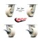 Service Caster 5 Inch Kingpinless Nylon Wheel Caster Swivel Locks 2 Brakes, 2PK SCC-KP30S520-NYR-BSL-2-SLB-2 - alternate 7